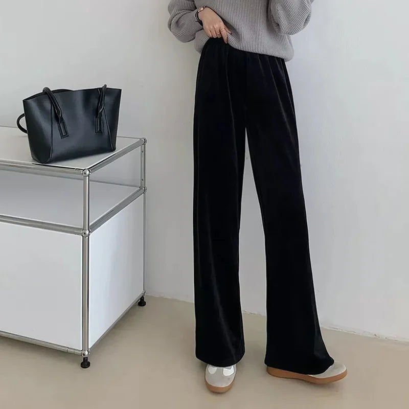 コーデュロイワイドパンツ