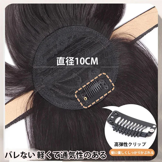 白髪・薄毛隠しウィッグ付きカチューシャ