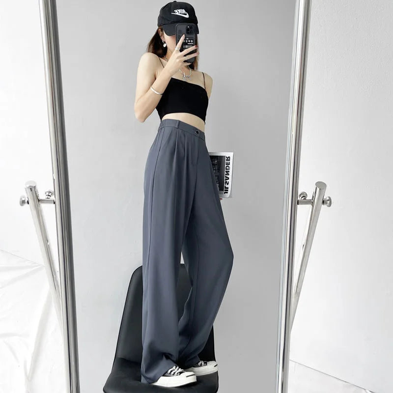 ハイウエストパンツ — 在庫一掃、人気商品、多くのお客様にご好評いただき、お客様満足度96%、まもなく売り切れる、ラスト1時間、興味のある人は是非!