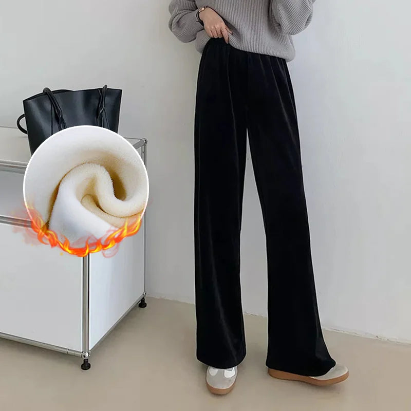 コーデュロイワイドパンツ