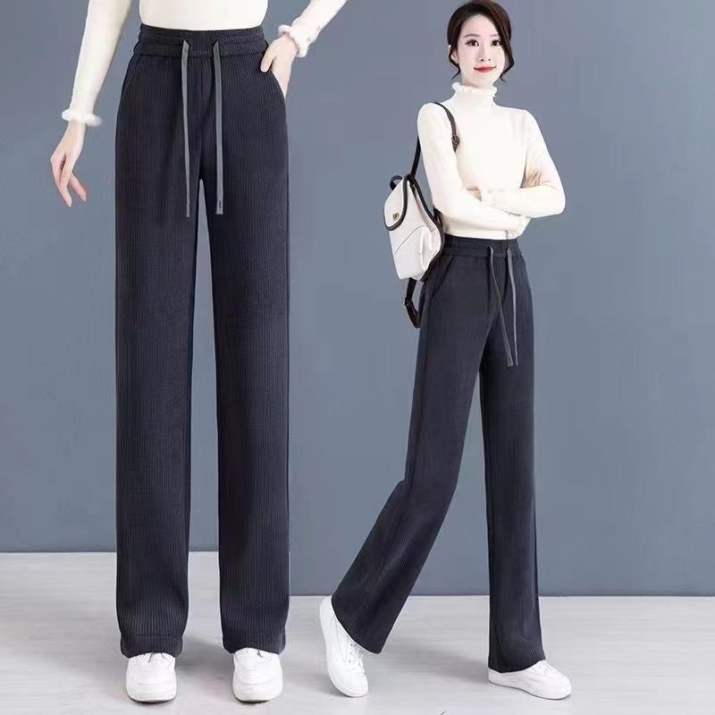 美脚・肉厚ストレートパンツ