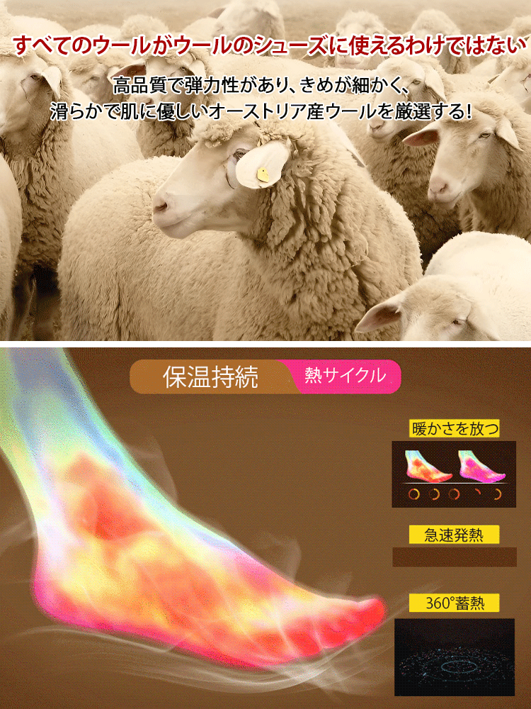 【NEW】シープボア厚底ショートブーツ 裏起毛の効果で足は温かい、滑りにくく、防水性が高い。雪の中歩いても濡れない！
