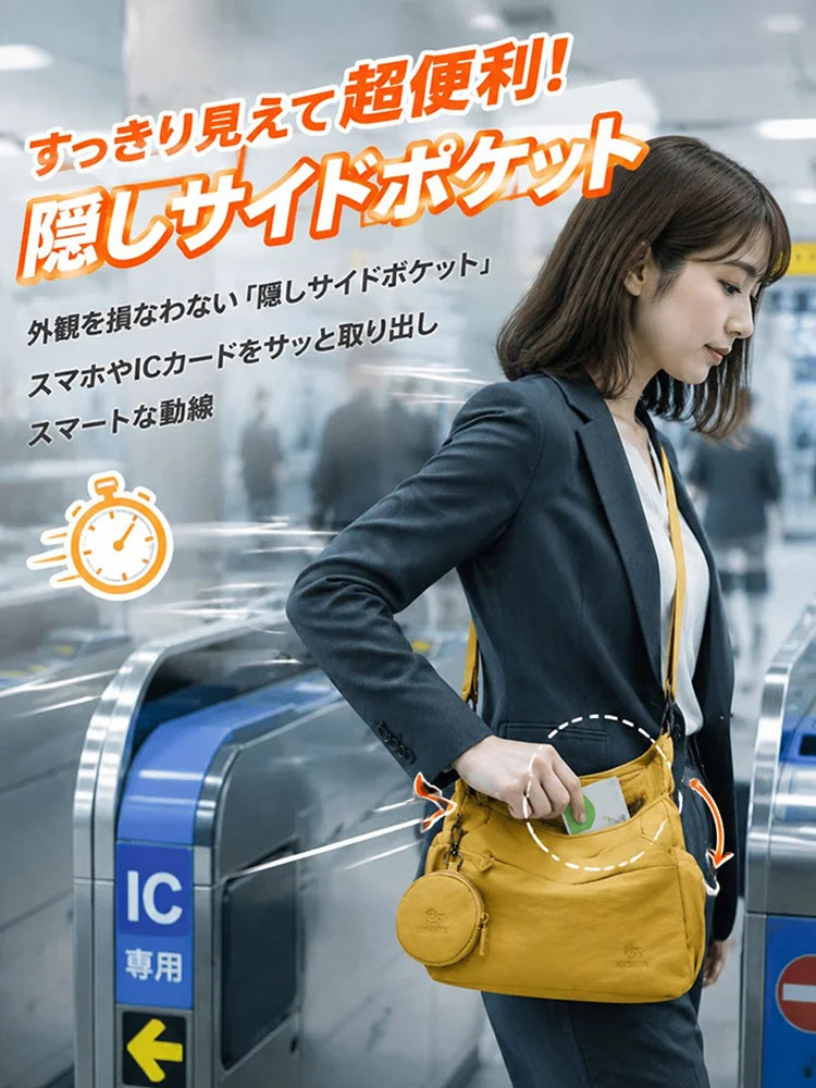 SNSで話題｜仕切り付きでスッキリ収納できる大容量トートバッグ