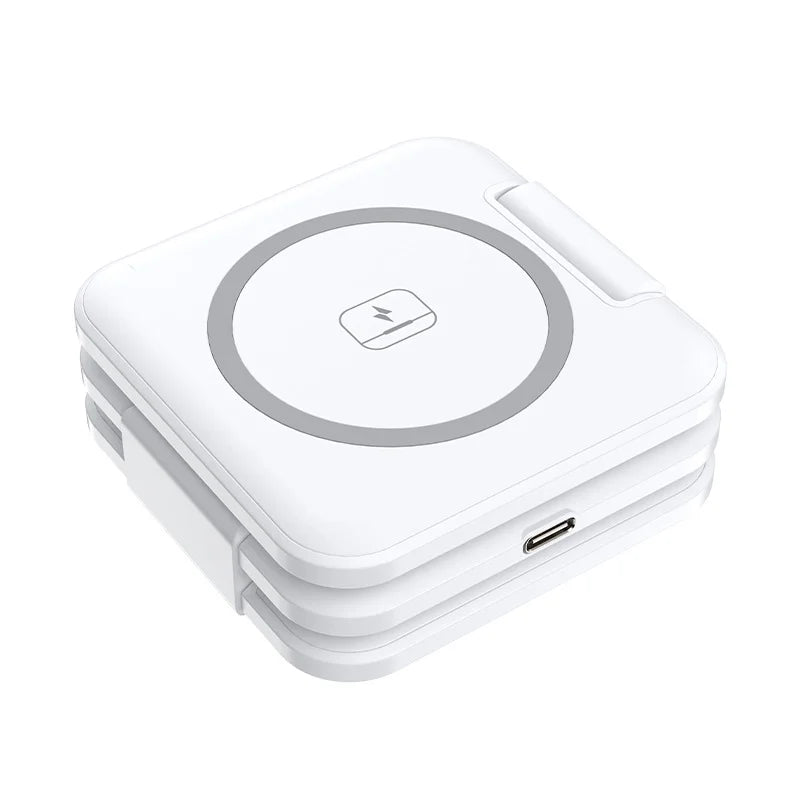 Magsafe折りたたみ式マグネット式3in1ワイヤレス充電スタンド