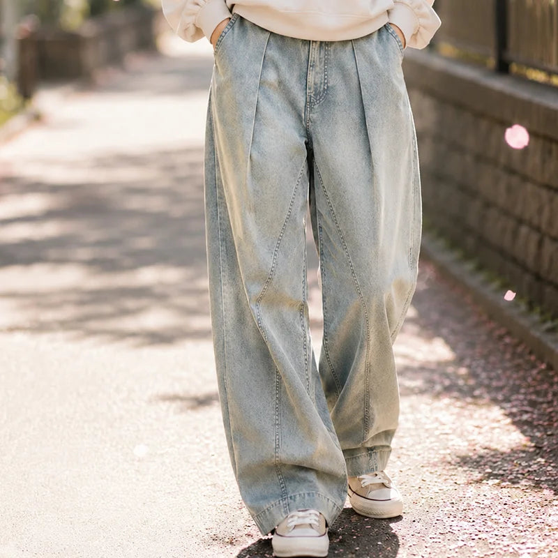 ゆったり快適アメリカンデニムワークパンツ