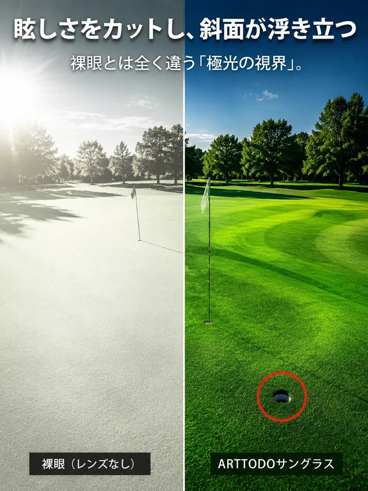 ゴルフ用偏光サングラス
