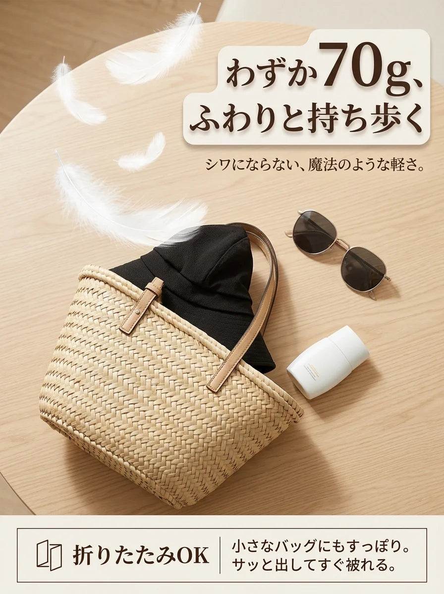 万能日よけバケットハット
