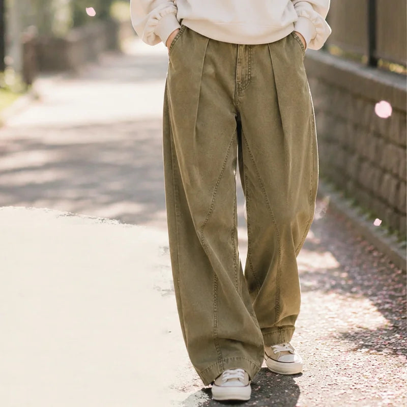 ゆったり快適アメリカンデニムワークパンツ