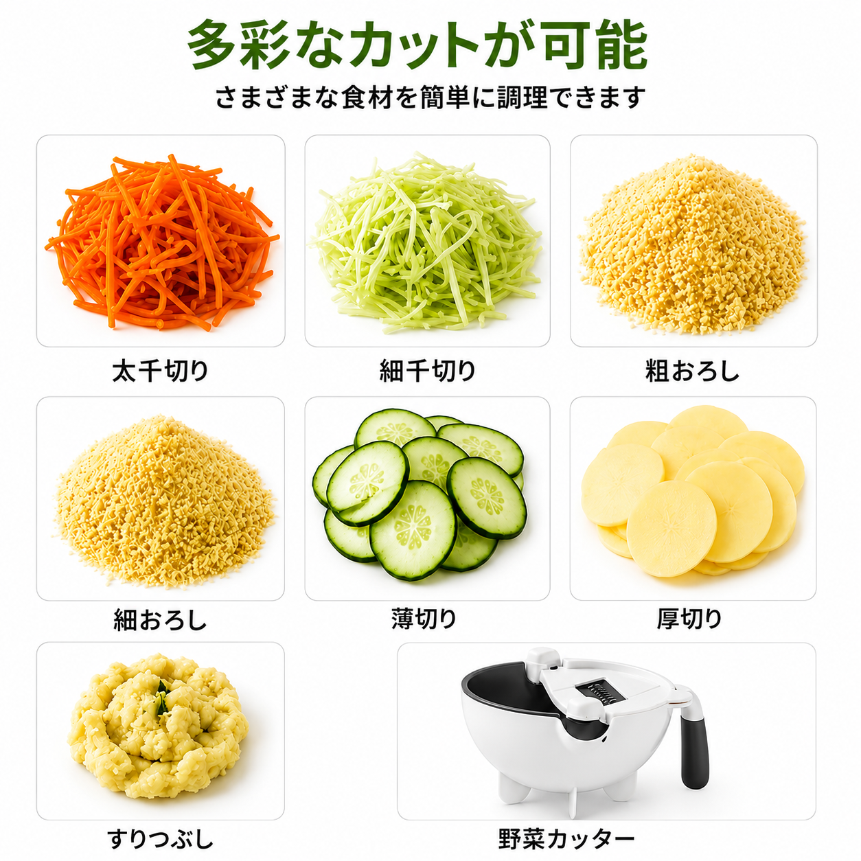 多機能野菜カッター