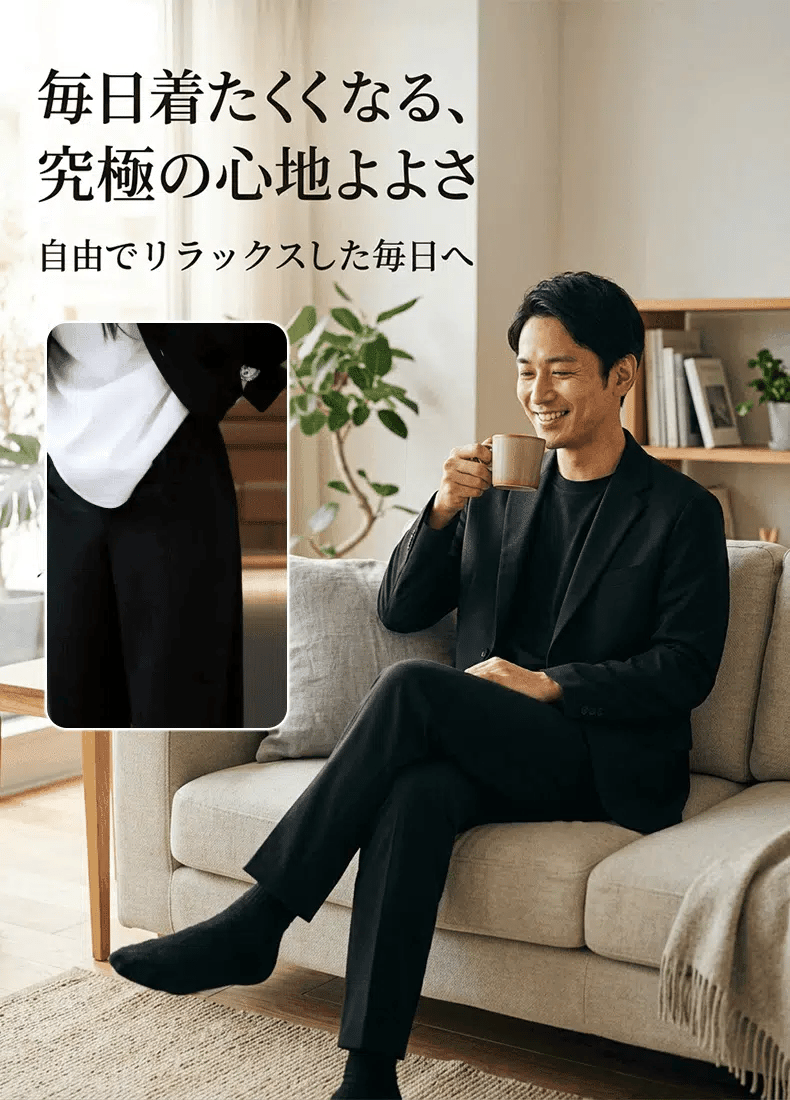 【140kgまで着用可能】カジュアルメンズセットアップ