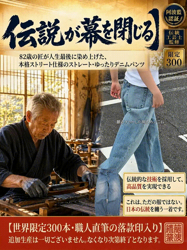 着回し自在の定番デニムパンツ