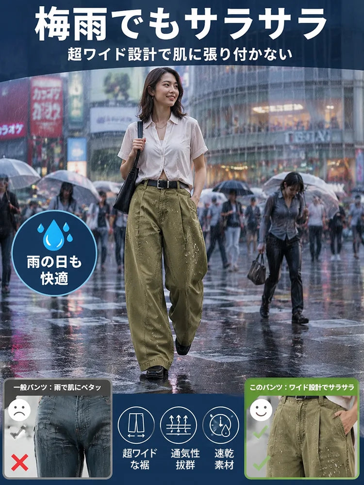 ゆったり快適アメリカンデニムワークパンツ