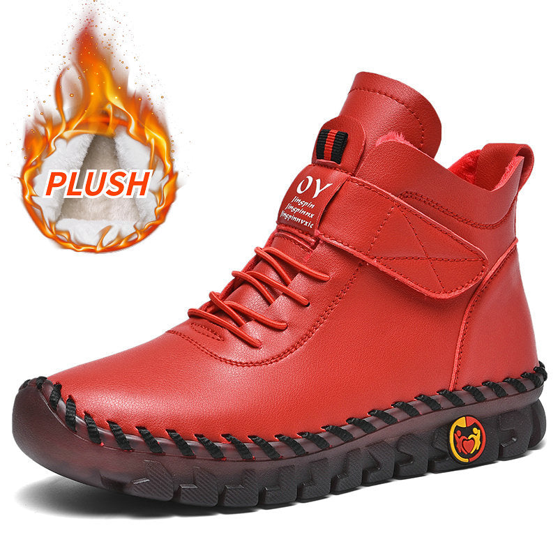 裏起毛レディースショートブーツ