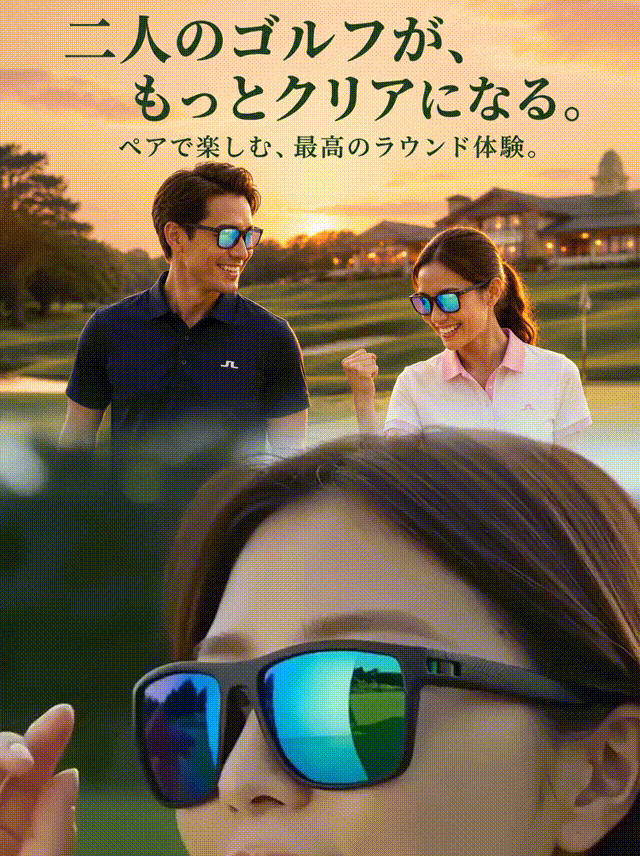 ゴルフ用偏光サングラス