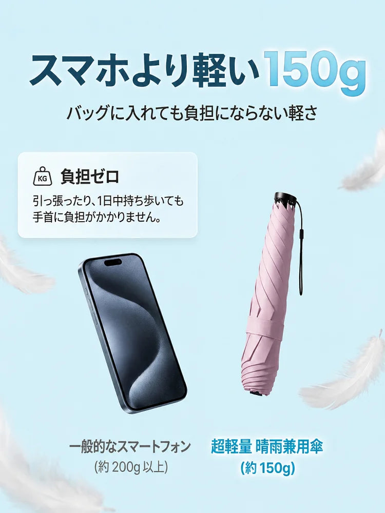 超軽量コンパクト晴雨兼用傘