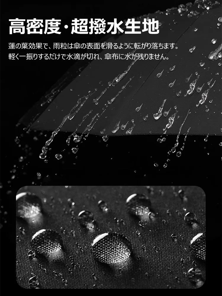 カラビナフック折りたたみ傘 自動開閉 晴雨兼用傘