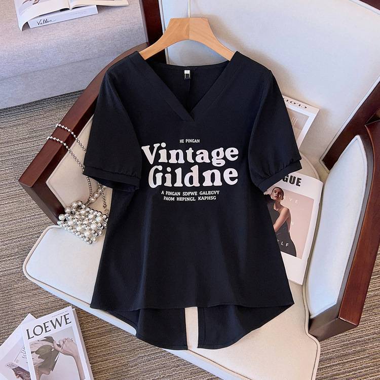 韓国風ゆったりアルファベットTシャツは、ファッション組み合わせやすい、チベット肉は痩せて見え、快適で通気性が良く、ボールが立たず色あせず、超着やすい！